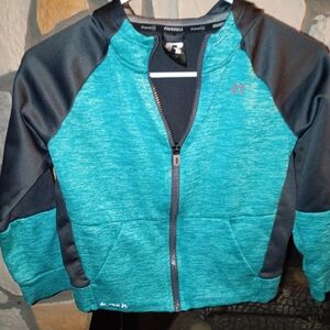 Russell Athletic Kids Jacket in Teal and Black